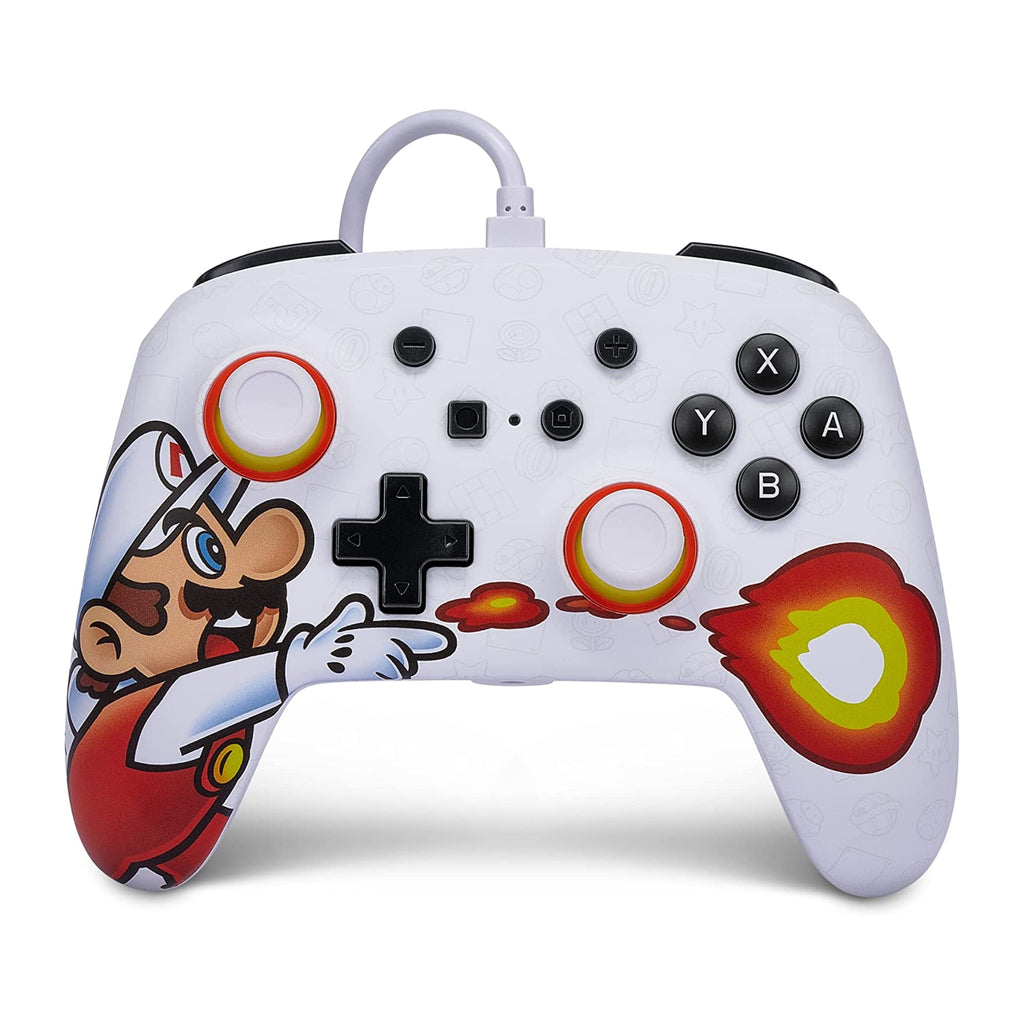 PowerA Enhanced Wired Controller for Nintendo Switch - Fireball Mario