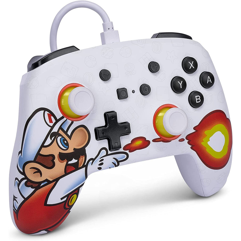PowerA Enhanced Wired Controller for Nintendo Switch - Fireball Mario