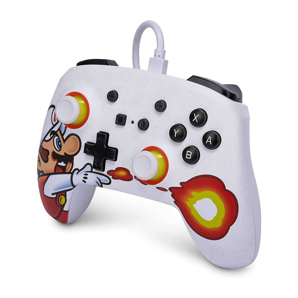 PowerA Enhanced Wired Controller for Nintendo Switch - Fireball Mario