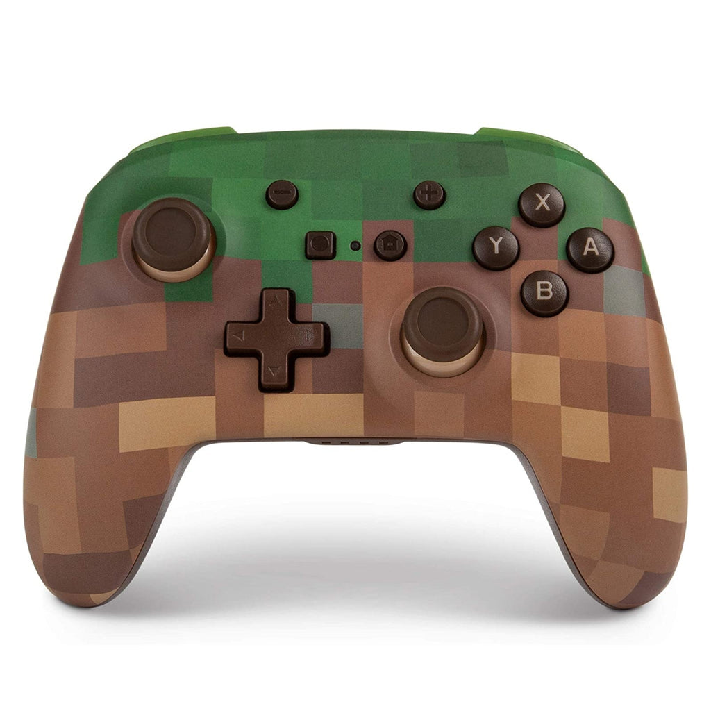 PowerA Enhanced Wireless Controller for Nintendo Switch - Minecraft Grass Block