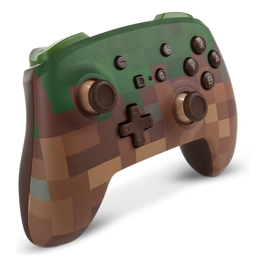PowerA Enhanced Wireless Controller for Nintendo Switch - Minecraft Grass Block