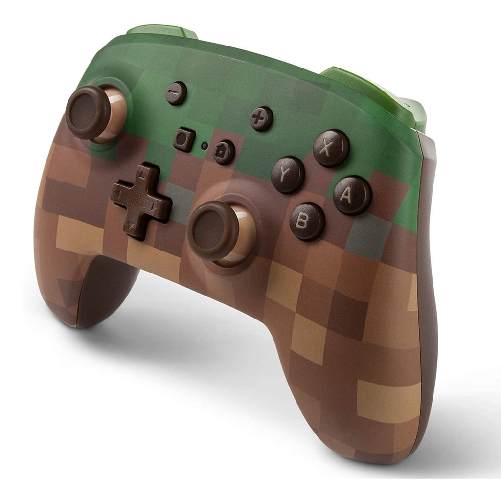 PowerA Enhanced Wireless Controller for Nintendo Switch - Minecraft Grass Block