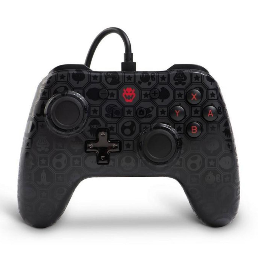 PowerA Super Mario Bros. Bowser Shadow Wired Controller for Nintendo Switch