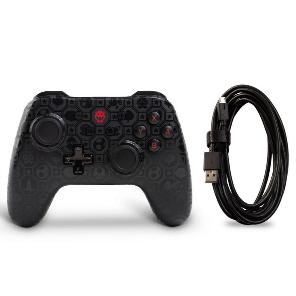 PowerA Super Mario Bros. Bowser Shadow Wired Controller for Nintendo Switch