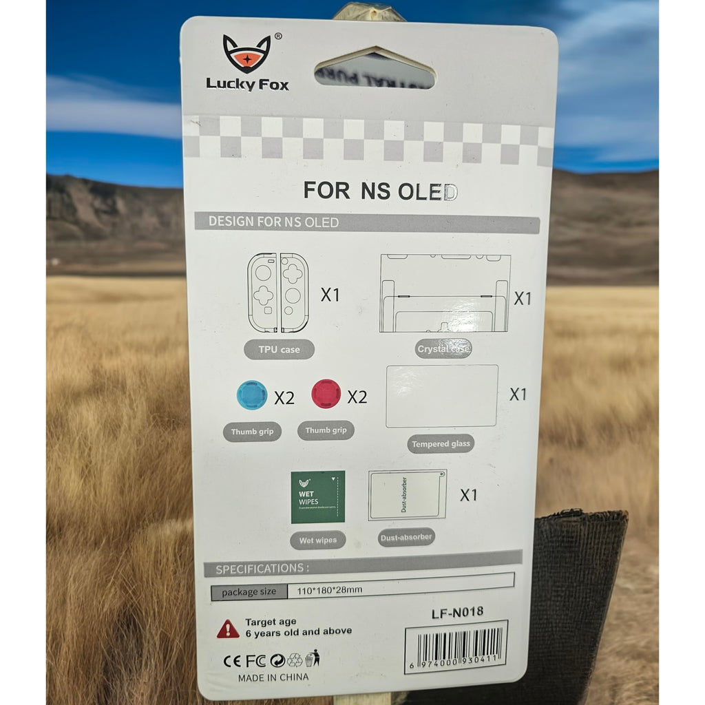 Lucky Fox 8 in 1 Protective Kit For Nintendo Switch Oled