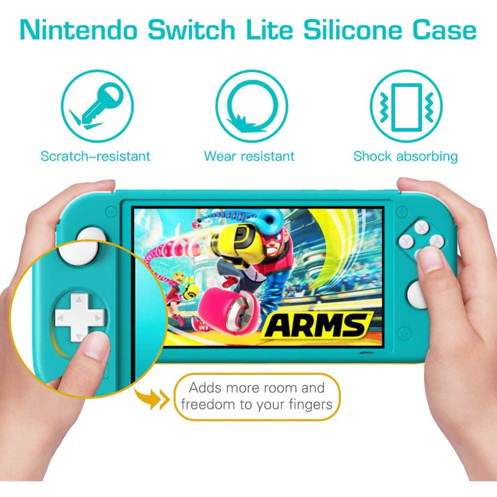 Protective Silicone Cover with Four Analog Grips for Nintendo Switch Lite