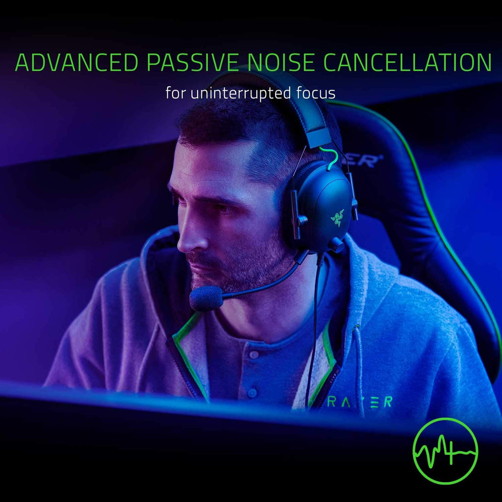 Razer BlackShark V2 With USB Sound Card - THX 7.1 Spatial Surround Sound