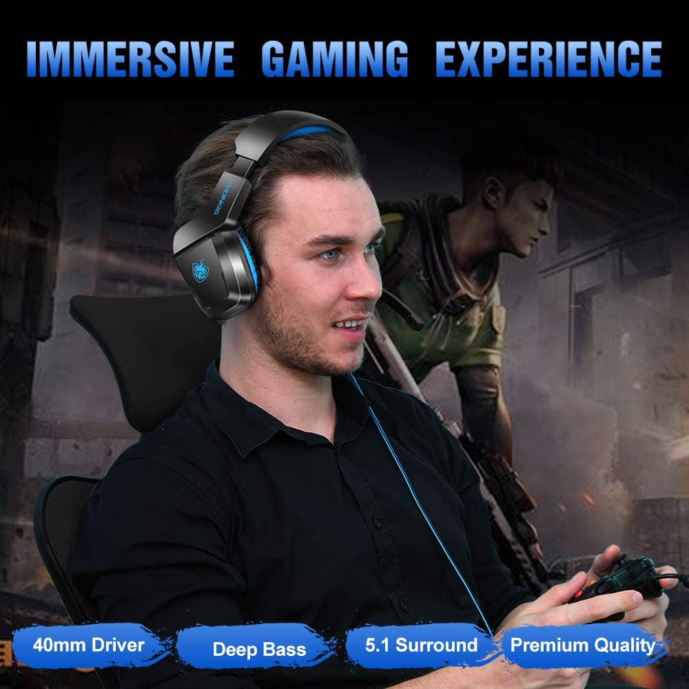 PHOINIKAS H1 Gaming Headset - Blue