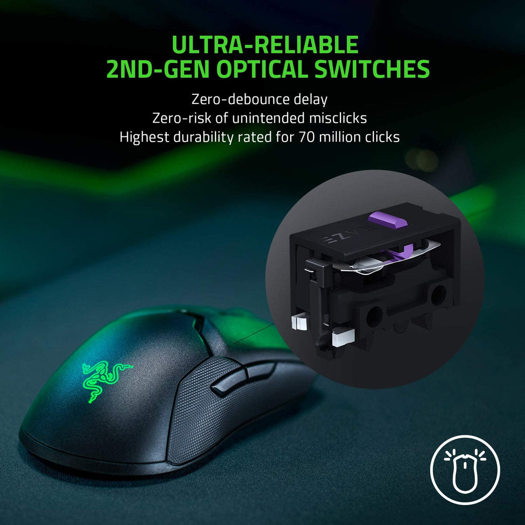Razer Viper Ultimate Lightweight Wireless Gaming Mouse - 20K DPI Optical Sensor