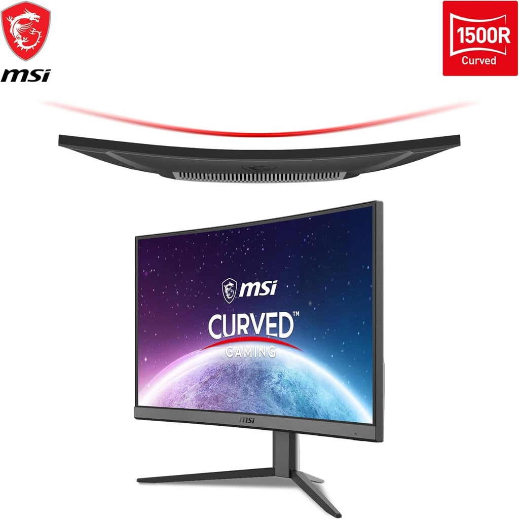 MSI G24C4 E2 24 Inch Fhd Curved Gaming Monitor - 1500R 1920 X 1080 Va Panel, 180Hz / 1Ms, Black