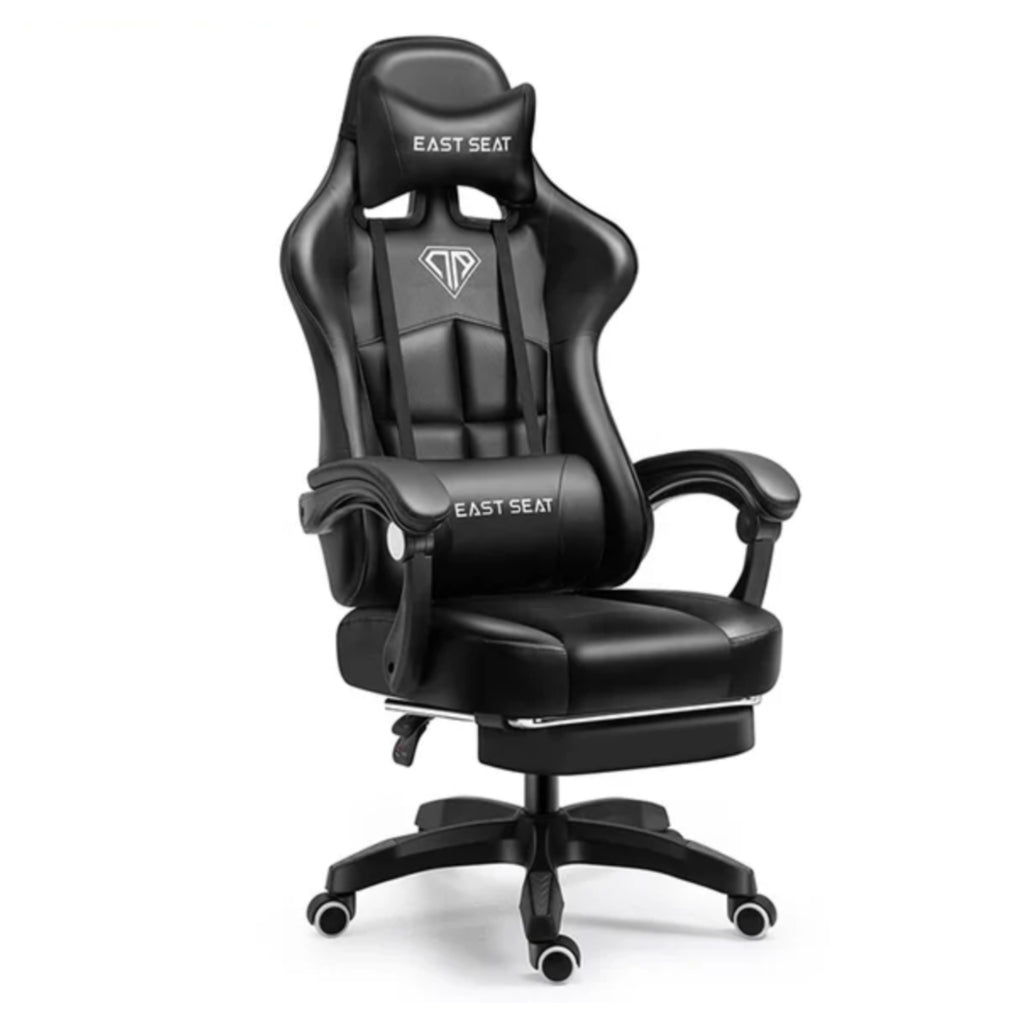 East Seat YT012 Gaming Chair with Footrest - Black