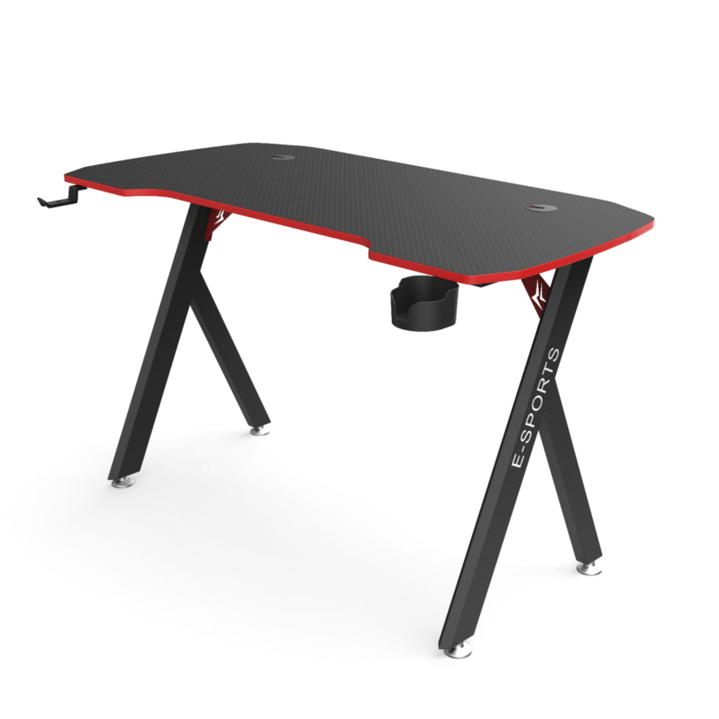 R5 Gaming Desk, Headset Holder & Cup Holder - 120cm