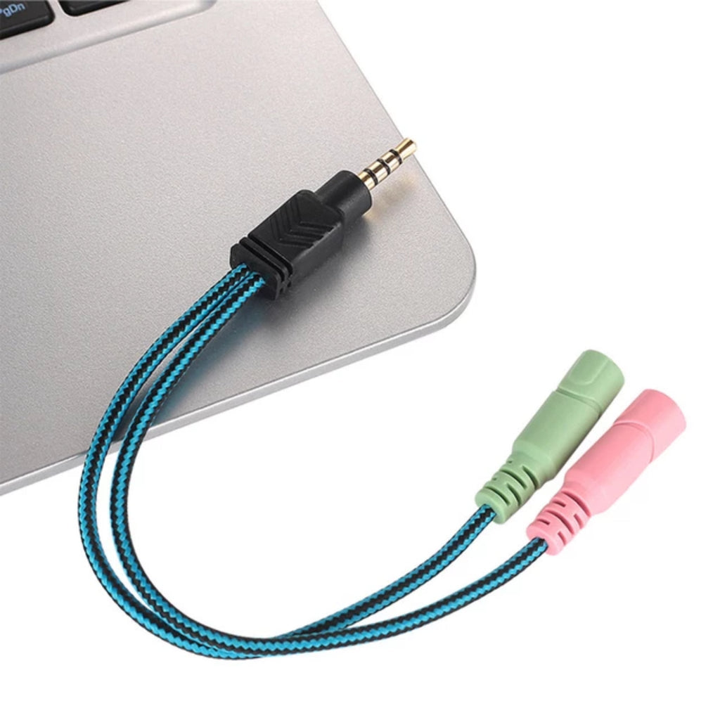 Kotion Each 3.5mm Jack Headset Splitter Y-Adapter 1 Male, 2 Female