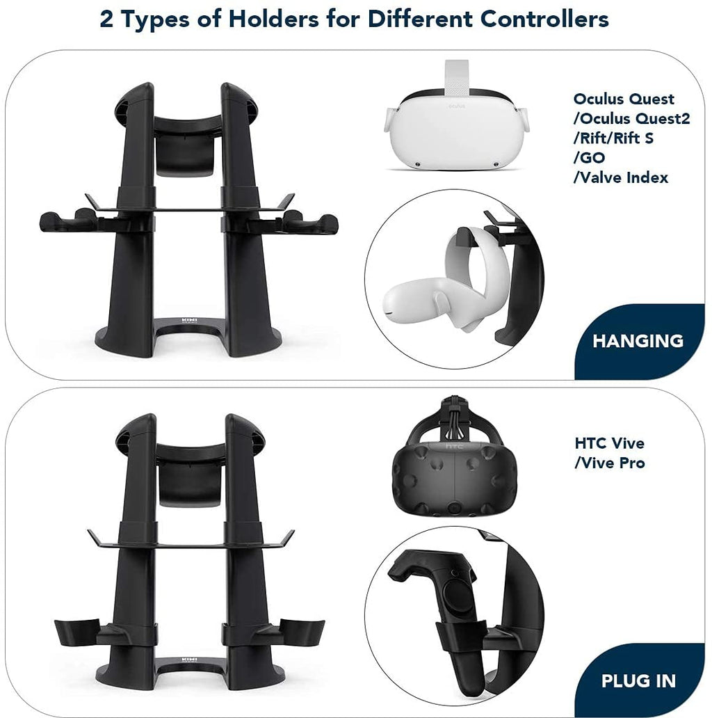KIWI design VR Stand for Meta Quest 2/3 VR Headset and Controllers