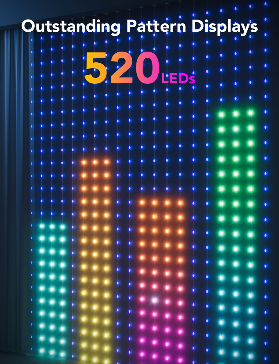 Govee Curtain Lights Dynamic DIY Light Art Canvas