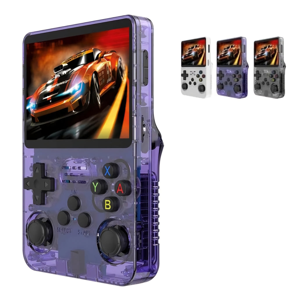 RG36S Video Game Handheld Console, Built-in 64GB TF Card, 3.5 Inch IPS Screen, Retro Linux System, Support 15000+ Classic Games, 2.4G Wireless Gamepad, TV, Monitor Connection