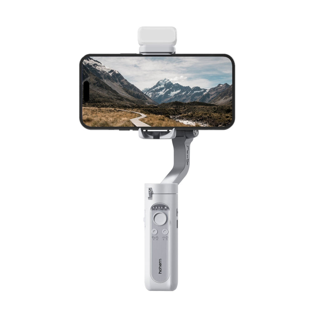Hohem iSteady XE Phone Gimbal Stabilizer (2023) with a Magnatic Light