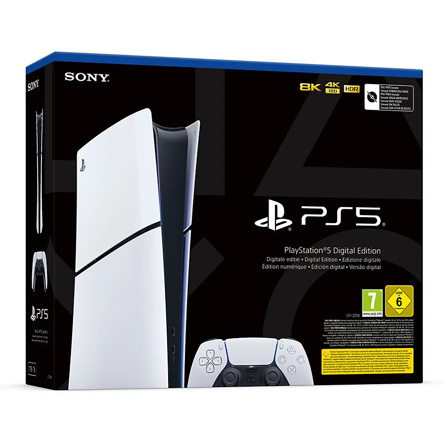 PS5 PlayStation 5 Slim 1TB Digital Edition Console - European Version