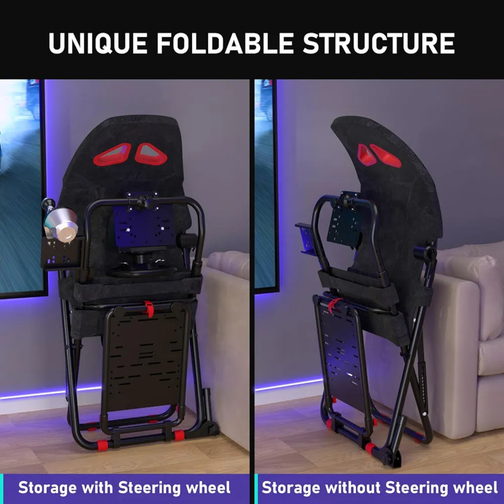 Foldable Racing Simulator, Racing Simulator Cockpit, Racing Seat for all Racing Wheels
