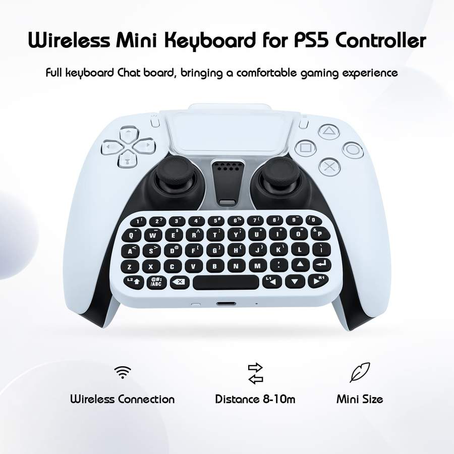 DOBE Wireless Mini Keyboard For PS5 Controller